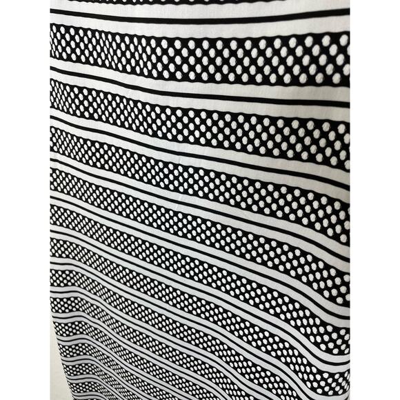 Bisou Bisou Black and White Polka Dot Body Con Dress Womens size 12 y2k vintage - Picture 2 of 6